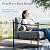 HERA'S HOUSE Patio Furniture Set, All Weather 5 Pieces Metal Outdoor Conversation Set with Sofa,Chairs and Coffee Table for Lawn, Garden, Backyard, Modern Outdoor Conversation Set for Deck