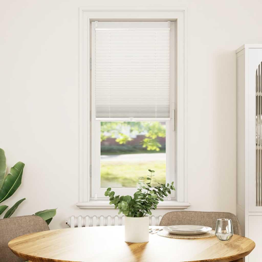 Plissee Faltrollo Rollo Plisseerollo Weiß 50x125cm Klemmfix ohne Bohren Sichtschutz Sonnenschutz Thermorollo Verdunkelung für Fenster Tür Dachfenster Schlafzimmer