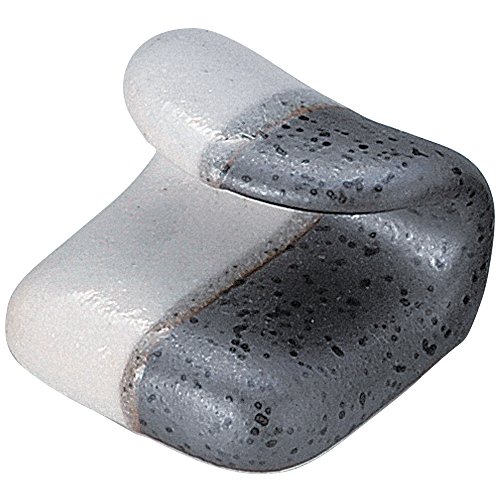 山下工芸 箸置き 白 4×3.8×2.5cm 巻紙型塗分箸衣 14086330