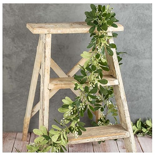 Artificial Aglaia Odorata Perume Plant Garlands Set of 2 by Factory Direct Craft Fake Greenery Garland for Holiday Decorating and Everyday Displays - 6 Feet Long Each