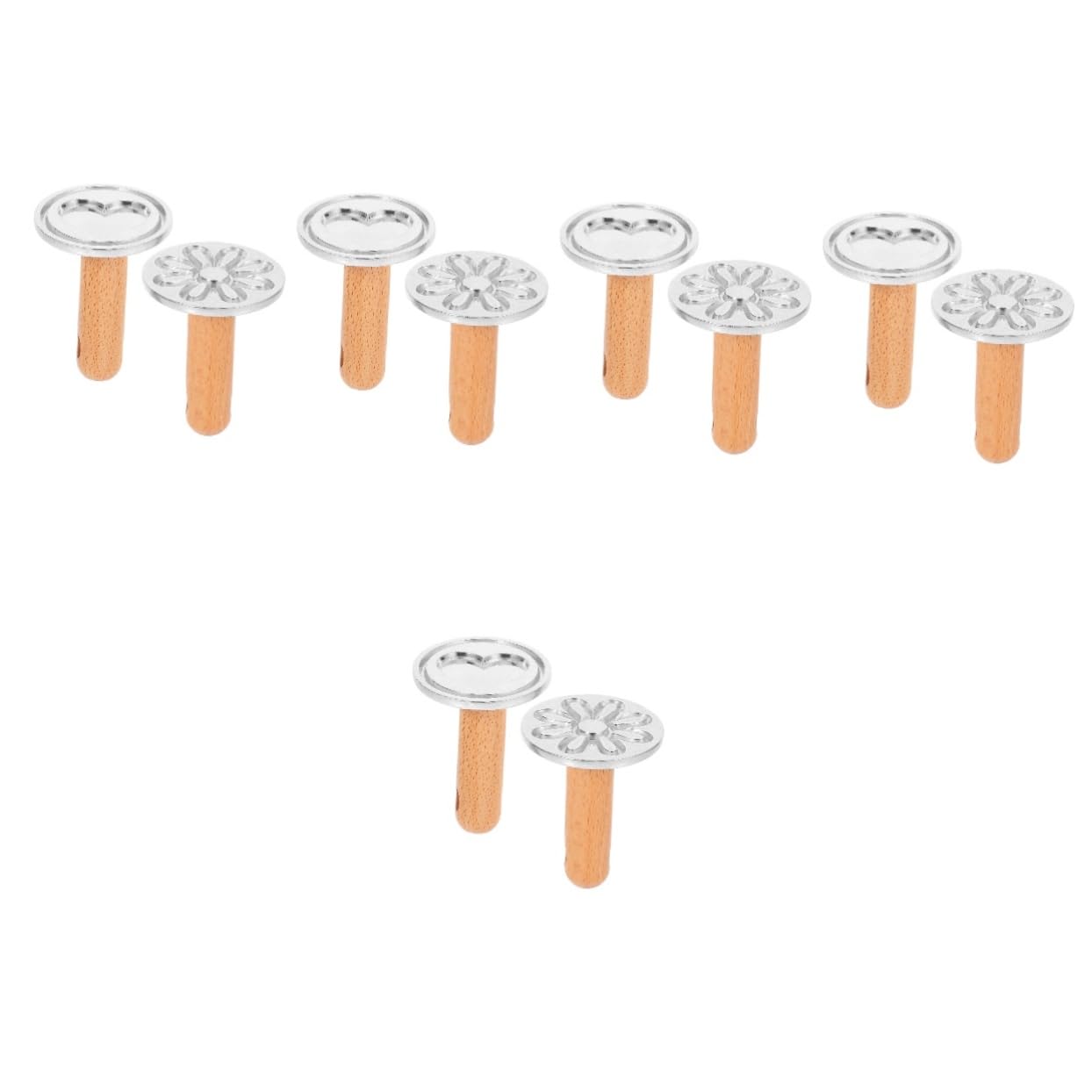 Cabilock 5 Juegos 5 Juegos De Moldes Para Galletas Suministros Para Hornear Galletas Tipo Prensa Molde Para Galletas Molde Para Onigiri De Cocina Molde Para Galletas Con 2 piezas * 5
