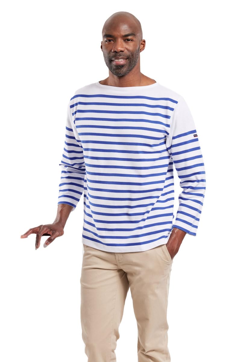 Armor-Lux Men's Multicolour (Balnc/Etoile Dw5) Armor Lux Brest T-Shirt Not Applicable, Medium