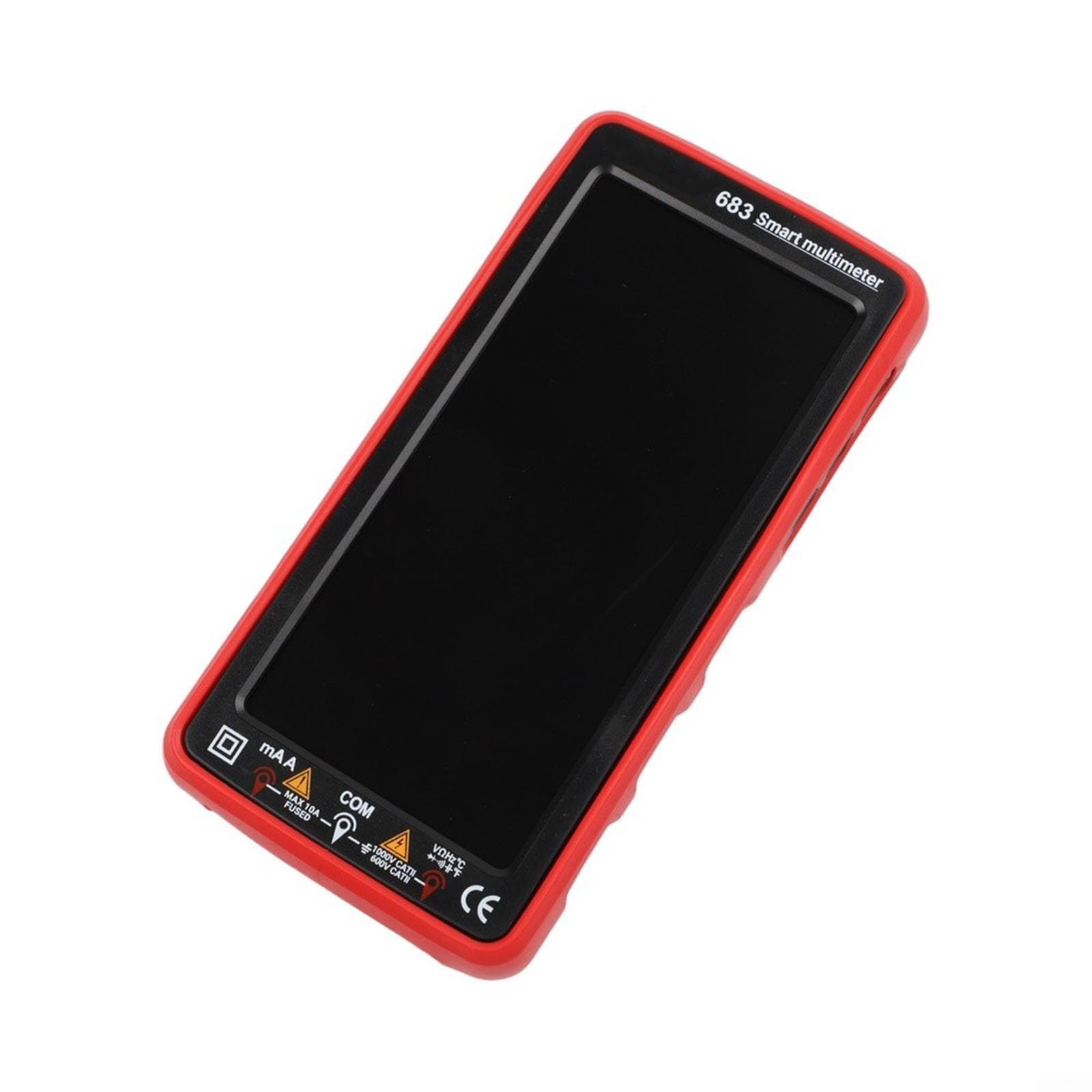 Multimetro digitale da 6000 conteggi, touch screen, ricarica USB, multimetro con rilevamento NCV e torcia LED, multimetro elettricista per auto e casa, AC/DC 683, campo di misurazione 0-1000 V DC