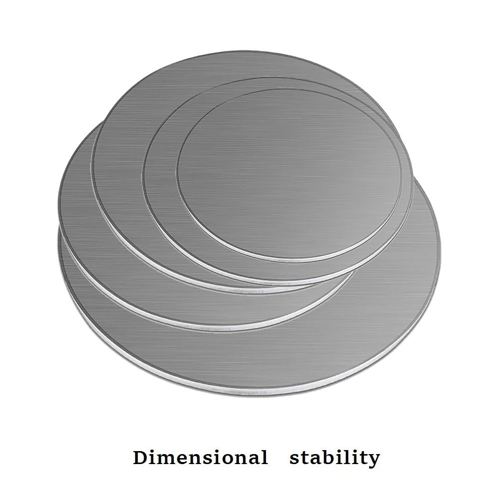 Plaque ronde en métal résistant aux chocs, 2,5 mm, diamètre extérieur plat de 50 mm à 300 mm, inox, 1 pièce(100mm)