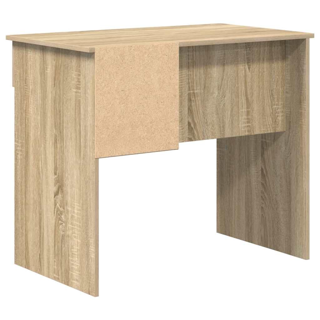 Scrivania Sonoma Rovere 90 x 49 x 75 cm con cassetto e scaffale, design moderno, struttura in legno resistente per ufficio, casa, gioco e camera da letto
