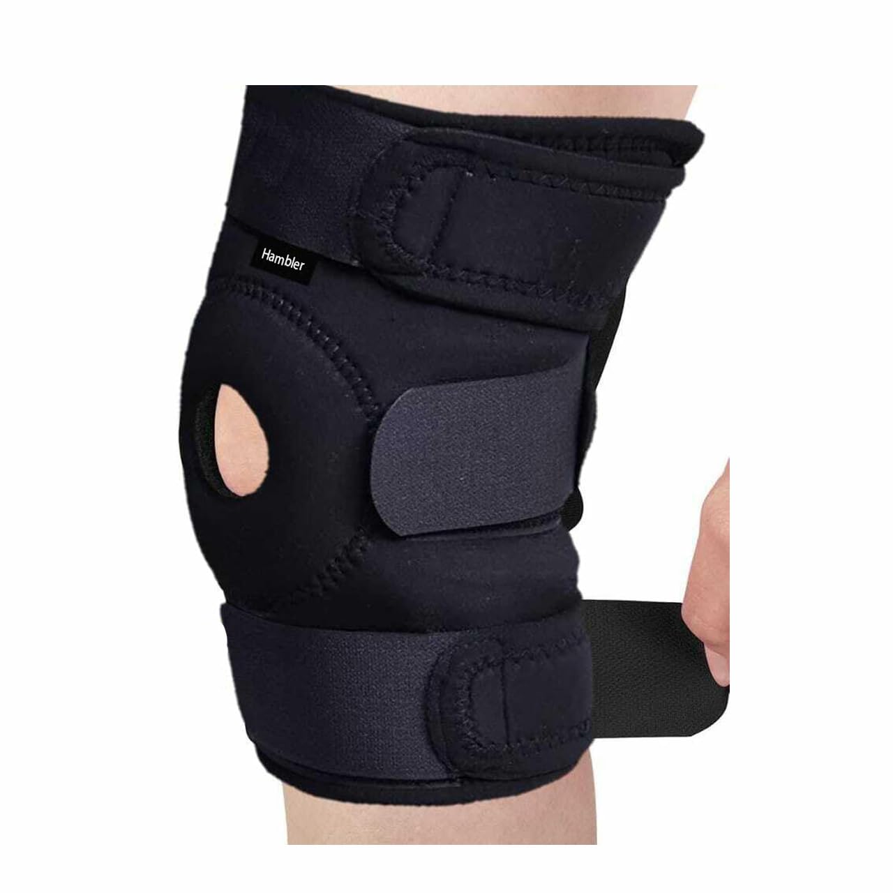 Hambler Magnetic Knee Support with Open Patella for Men and Women Knee cap brace |Knee Guard | Joint pain relief Black (Free Size, 1) (B0D4VLKH6P) Amazon Price History, Amazon Price Tracker