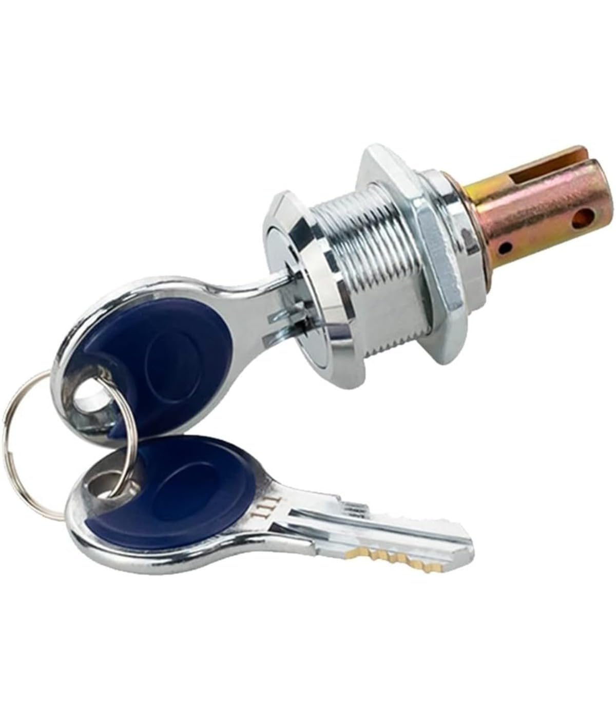 Evasylian Black 1 Set Zinc Alloy Tool Cabinet Security Lock With 2 Keys Suitable For Tool Cabinets, Auto Workshops And Vending Machines