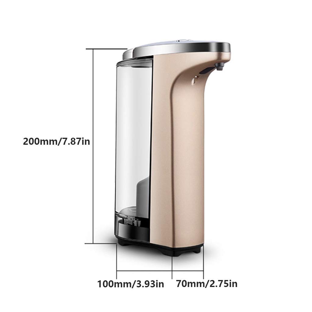 Handseifenspender Flüssigkeitsspender Seifenspender Seife Flasche, Lotion-Flasche Infrarot-Sensor Automatische ABS Intelligente Induction for Badezimmer Küche Nachfüllbare Lotionsflasche