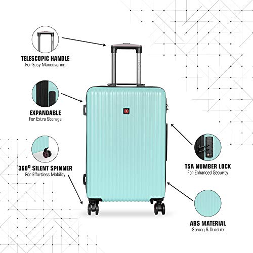 Image of Swissbrand RIGA Range Blue Color 20 inch Cabin Trolley
