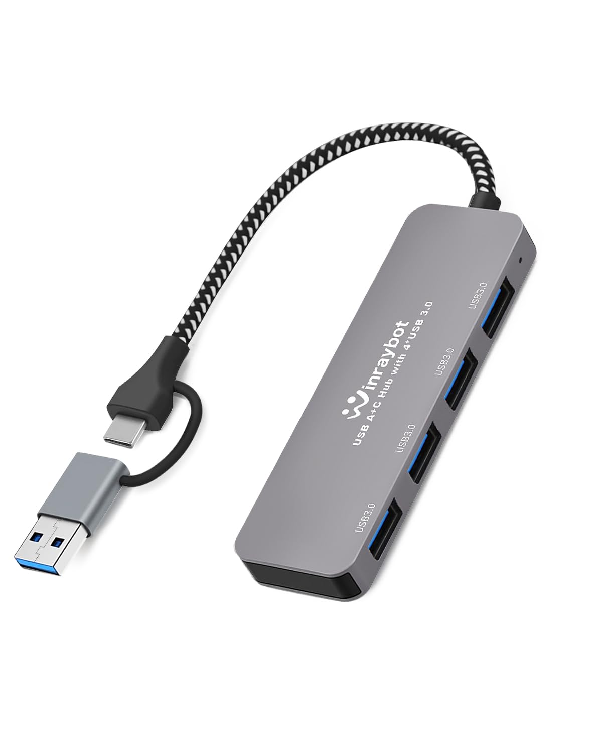Amazon | 4ポートUSBスプリッター、ノートパソコン用USBハブ、複数の