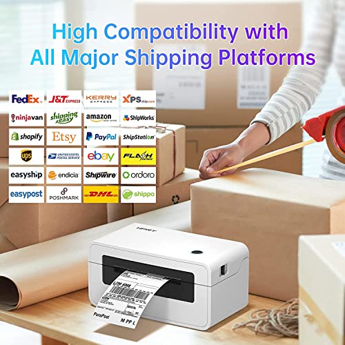 Prt Thermal Shipping Label Printer With Labels - 4X6 Label Printer, Thermal Label Maker, Compatible With Shopify, Ebay, Ups, Usps, Fedex, Amazon & Etsy, Support Multiple Systems #TOP3