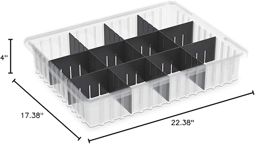 Miniatura 6 de Akro-Mils 33224 - Caja de plástico para separador 87 x 169 x 169 x 39 in transparente