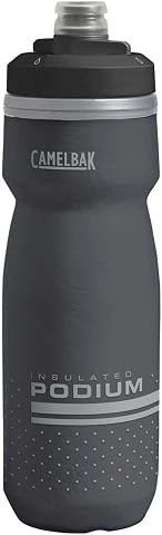 CamelBak Podium Chill Insulated Bike Squeeze Water Bottle, 21oz, Black