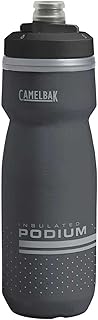 CamelBak Podium Chill Insulated Bike Squeeze Water Bottle, Cold Retention for Cycling, 21oz, Black