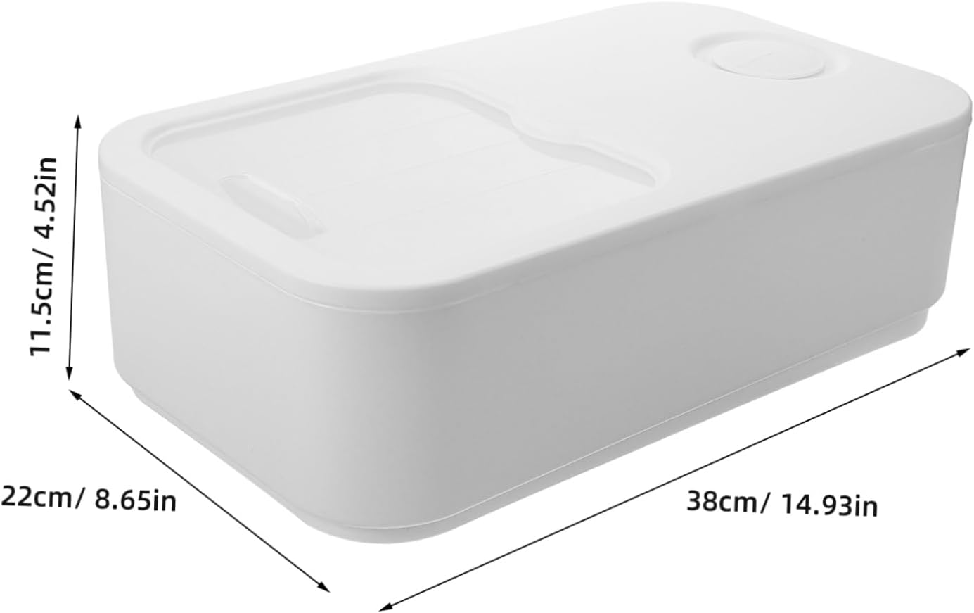 Laundry Container with Sliding Lid for Organized Laundry Room Storage Capacity Desktop Box for Clothes and Towels and Convenient