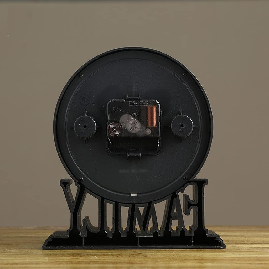 Retro Family Love Letter Base Desktop Clock Vintage Table for for Living Room Bedroom Decoration(Style 1)