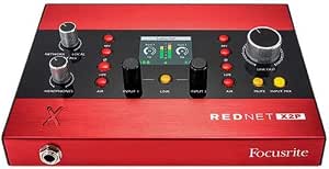 Focusrite RedNet X2P 2x2 Dante Ethernet Audio Interface with Mic Preamps