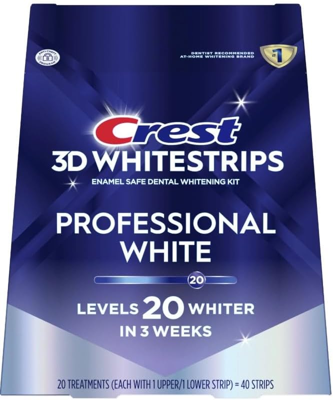 3D No Slip Whitestrips Professional Effects Teeth Whitening Kit 20 ea