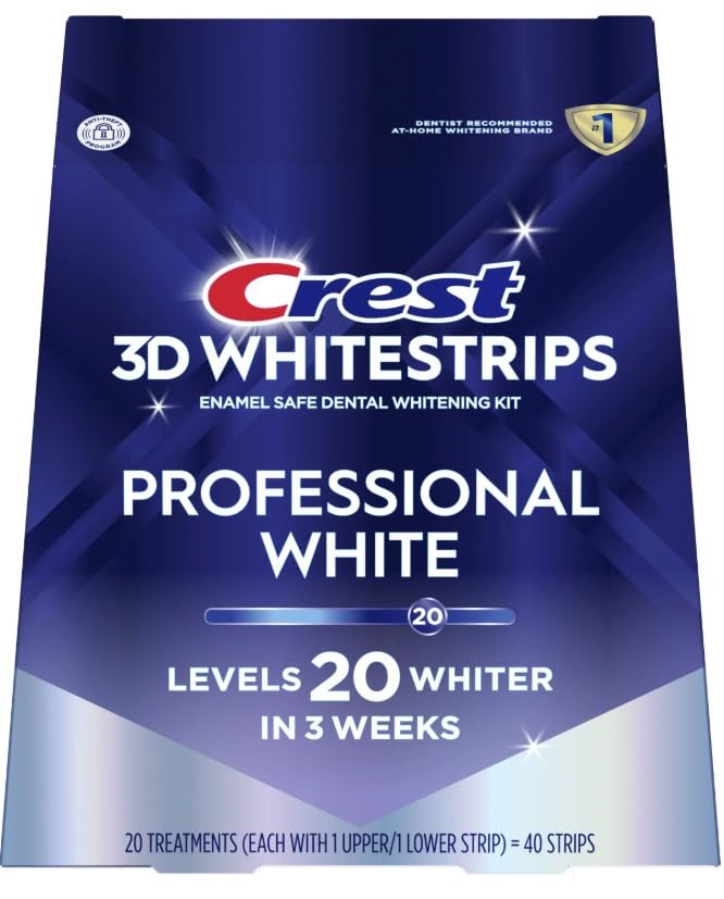 Crest3D No Slip Whitestrips Professional Effects Teeth Whitening Kit 20 ea
