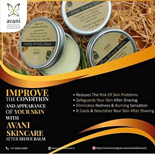 Image of Avani Shaving Combo | 50g Pre Shave Oil & 50g After Shave Balm |For a Smooth And Razor Glide Shave | Softens Beard & Prepares Skin for a Smooth, Razor Burn-Free Shave - All Skin Types