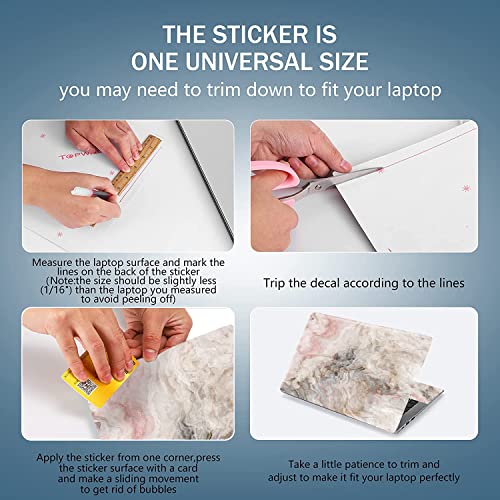 12.1 13 13.3 14 15.4 15.6 Inches Laptop Skin Sticker Decal Universal Netbook Skin Sticker Reusable Notebook Art Decal Protector Cover Decal By Aortdes (Marble) #TOP1