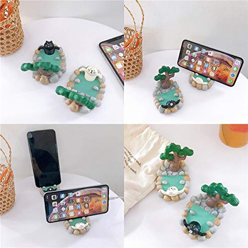 Eilova Orityle Cute Cat Animal Cell Phone Stand For Desk Sofa Miniature Smart Phone Holder Mount Dock For Office Home Decorative Figure #TOP4