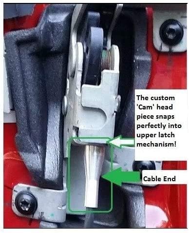 Miniatura 8 de Tuijodaix Kit de reparación de cable de puerta con 8 extremos compatible con Ford F-Series E-Series Ranger Expedition Excursion Navigator, manija de