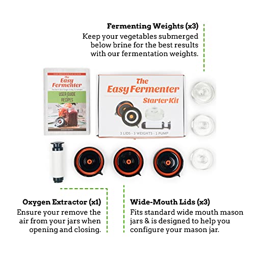 Easy Fermenter Fermentation Kit (3 Fermentation Lids + 3 Glass