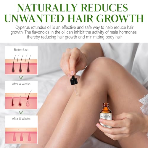Image of GOGIFTGO Cyperus Rotundus Oil,Cyprus Rotundus Oil for Hair Removal,Cyperus Oi-l Natural, Soothing and Gentle,Reducing Body Hair Growth,Smooth Skin & Hair Removal,60ml (2pcs)