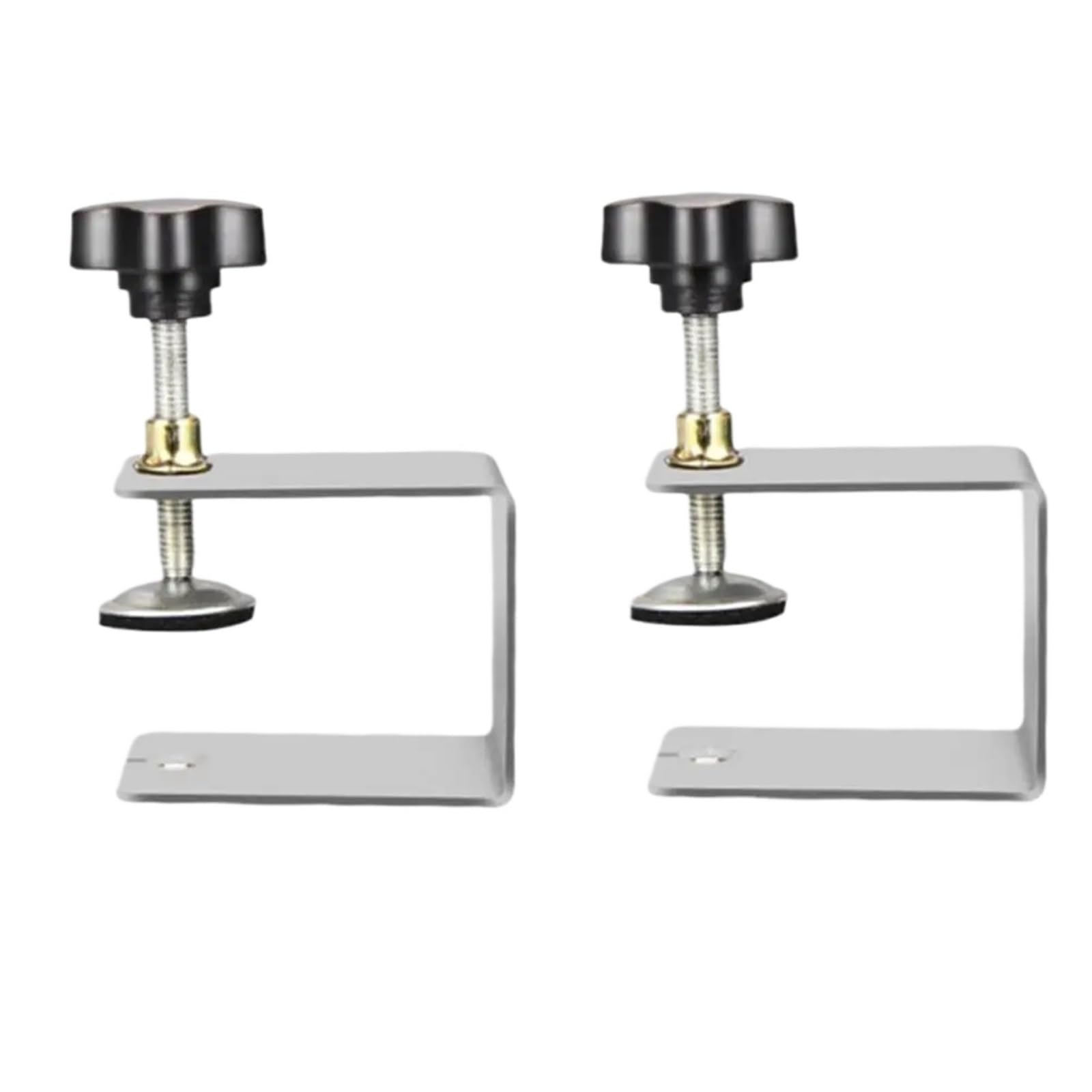 Abrazadera en C, Abrazadera de instalación frontal y lateral del cajón, acero inoxidable, plateado, varios tamaños, paquete de 2 o 4(4pcs G)