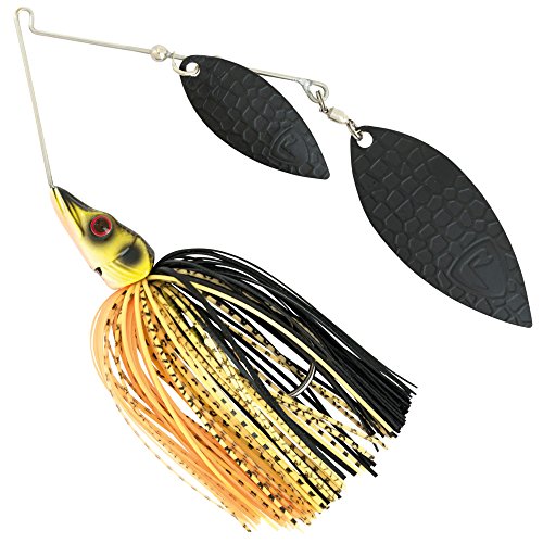 Fox Rage Spinnerbait - Spinnköder zum Spinnangeln auf Hechte & Barsche, Hechtköder zum Spinnfischen, Spinner zum Hechtangeln, Gewicht:28g, Farbe:Black & Gold