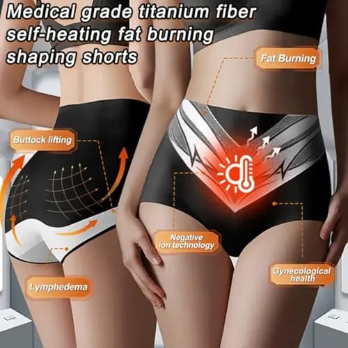 Medical Grade Titanium Fiber Self-Heating Tourmaline Shaping Shorts,2025 New Tummy Control Briefs,Fast & Effectively Shaping2