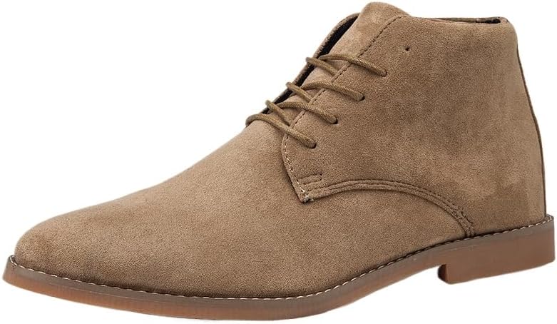 Mens Desert Faux Suede Casual Lace Up retro Boots