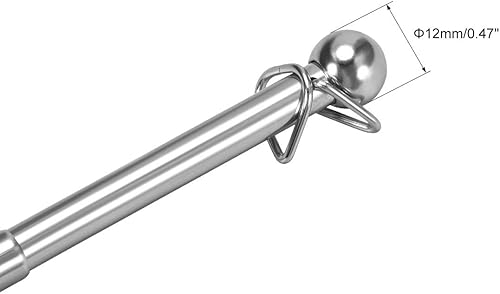 Miniatura 3 de uxcell 4 astas de bandera de mano de 3.28 pies, acero inoxidable, asta de bandera guía, puntero de enseñanza, para guías turísticos y profesores,