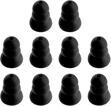 Replacement Triple Flange Eartips for ISOtunes & Plugfones Earbuds | Compatible with ISOtunes PRO/Sport Advance BT/PRO Aware/Wired & Plugfones Liberate 2.0/ Guardian/Plus/FreeReign VL,10 Pieces