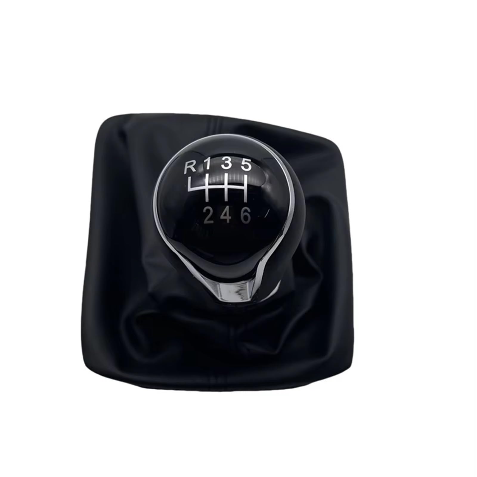 CPDDNGZMKK Gear Shift Knob Lever 5 Speed 6 Car Gear Stick Shift Knob Manual for Leon III 3 MK3 2012-2017 with Black Leather Boot Cover