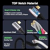 KMMXXCPM Kabel przedłużający USB C, przedłużacz USB C, przedłużacz męski na żeński kąt 90°, kompatybilność z Thunderbolt 4/3 (2 M)