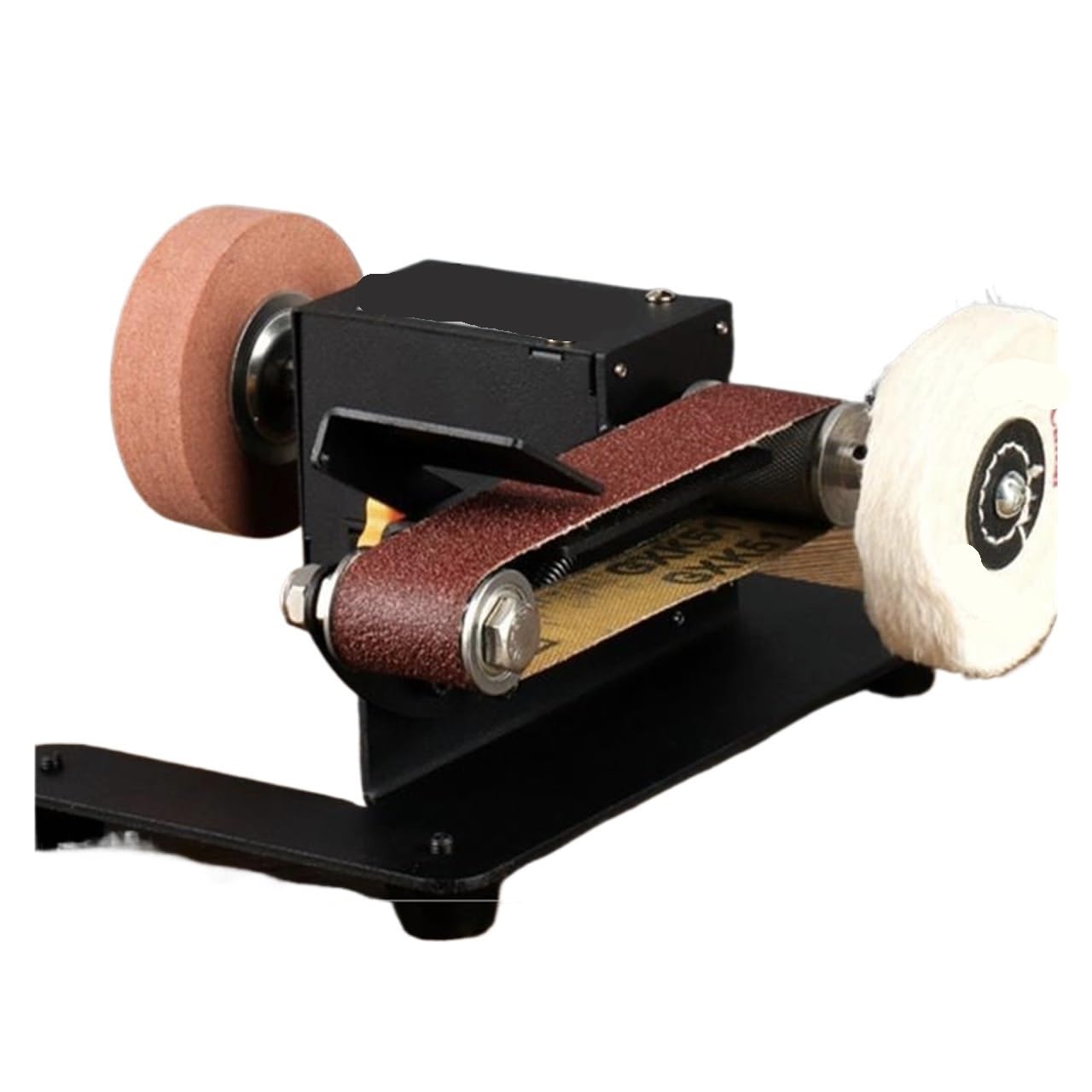 Csdasw Nero Stand Belt Sander, Stationary Grinder Adjustable Angle Electric Belt Sander With Sanding Belts Jewellery Diy