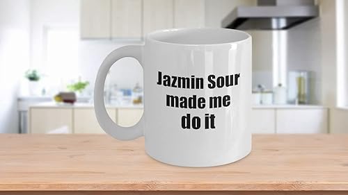 Miniatura 3 de Jazmin Sour Made Me Do It Mug Funny Drink Lover Alcohol Addict Gift Idea Coffee Tea Cup Large 15 Oz