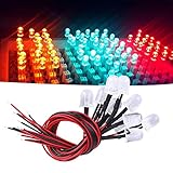 ❤ Rendimiento estable: el rendimiento estable ayuda a que el diodo LED con cable se use prácticamente para un alto rendimiento de acuerdo con una regla estricta.
