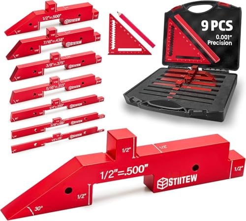 8 PCS Aluminum Router Table Setup Blocks