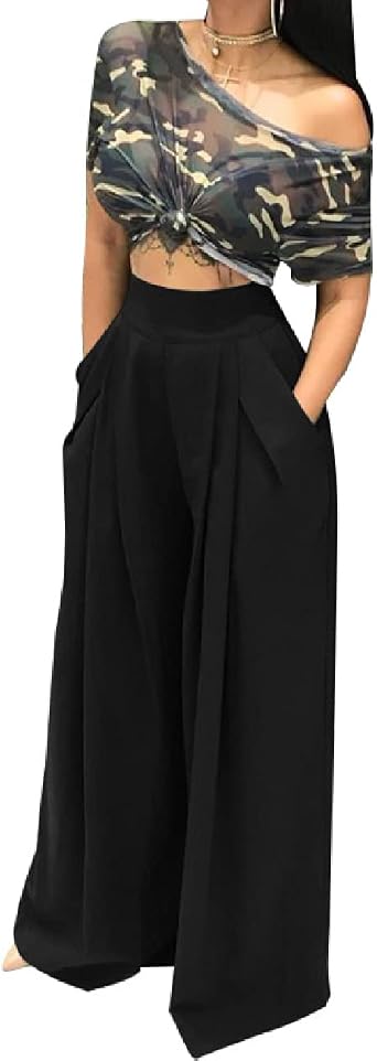 A ADILACA Wide Leg Pants for Women 