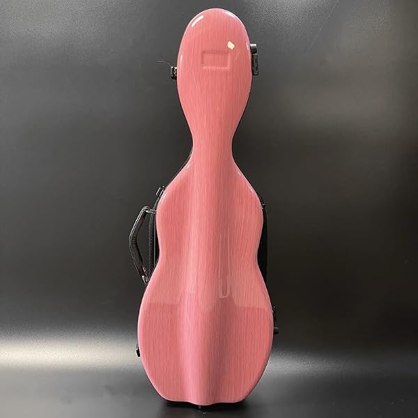 LANDTOM Carbon Fiber 4/4 Full Size and 3/4 Violin Case Violin Backpack With Double Shoulder Straps Pressure-Resistant And Wear-Resistant Air Transportable Violin Case With Music Score Bag (Pink) by LANDTOM - Image 2