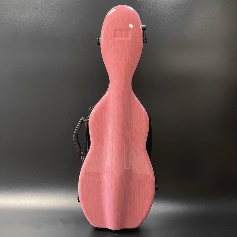 LANDTOM - Custodia per violino in fibra di carbonio 4/4, dimensioni standard, borsa a tracolla per violino con doppia cinghia, resistente alla pressione e all'usura, custodia per violino trasportabile