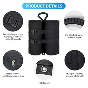 Plus size canopy weight bags240 lbs for pop up canopy tent 1680d heavy duty leg canopy weights sand bags for instant outdoor sun shelter canopypatio umbrella set of 4  urban country home decor