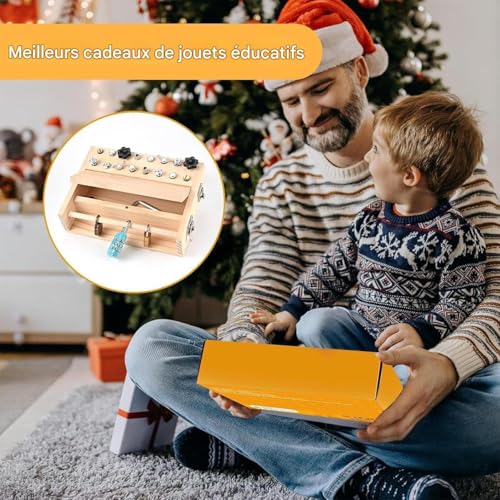 Jeu de tournevis en bois durable | Matériel éducatif interactif de qualité - 3