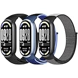 Bcuckood Cinturino sportivo in nylon compatibile con Xiaomi Mi Band 8, unisex, morbido, regolabile, traspirante, intrecciato, cinturino di ricambio per Xiaomi Mi Band 8