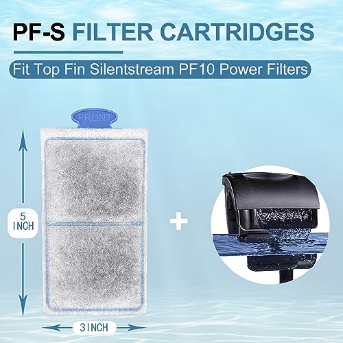 Driamor Pf-S Fish Tank Filter Cartridges 8 Pack, Top Fin Silenstream Pf-S Small Filters Cartridge Thickened Cotton With Zeolite Remplacement Aquarium Filter Cartridge For Top Fin Pf10 Power Filters #TOP1