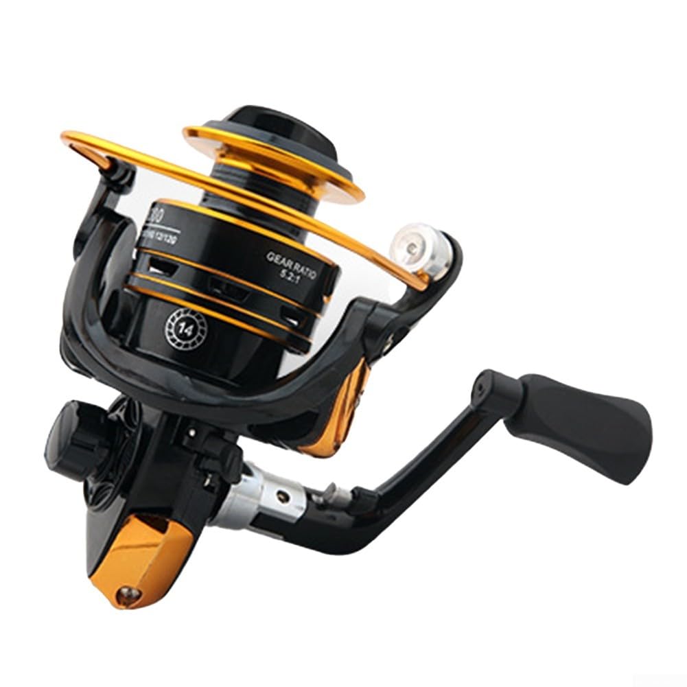 Moulinet de pêche multi-terrain avec système de frein lisse, conçu pour l'eau douce et l'eau de mer, bobine en métal robuste pour une longue durée de vie