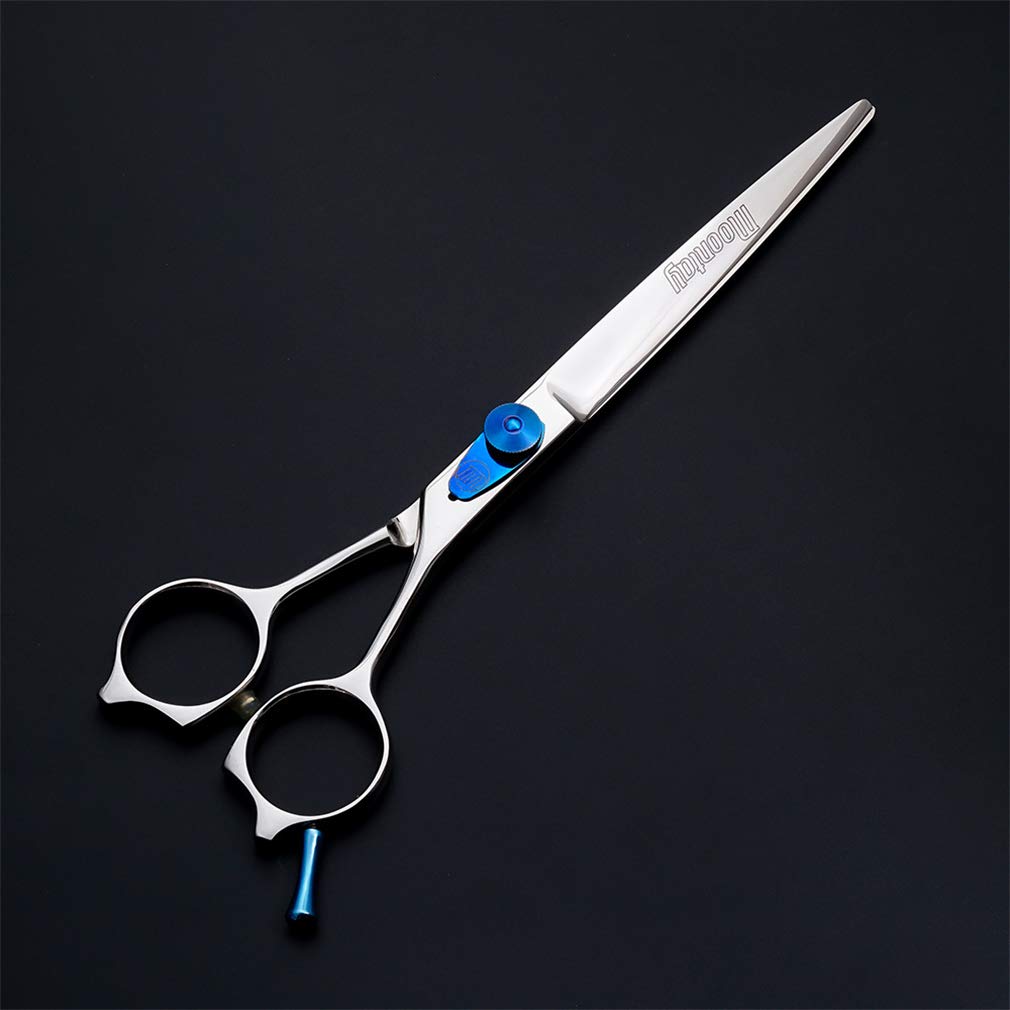 7.0 inch Governare Dell'animale Domestico Forbici, in Acciaio Inox Professionale Diritta Scissor Cesoie Governare Dell'animale Domestico con Vite di Regolazione, per Pet Barber Shop